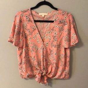 Lovestitch Floral Tie Bottom Top
